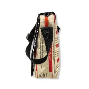 Beadbags Schultasche aus recycelten Zementsackmaterial CR14 Rot seite