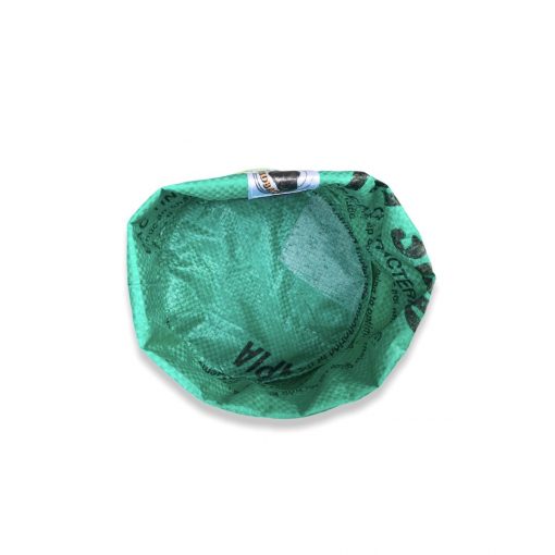 Beadbags Universal- Pflanzenbehälter aus recycelten Reissack Ri33 Hellgrün 8 oben gekrempelt