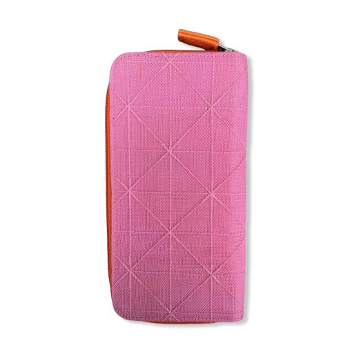Beadbags Karten Geldbörse aus reused Moskitonetz Net18 Pink hinten