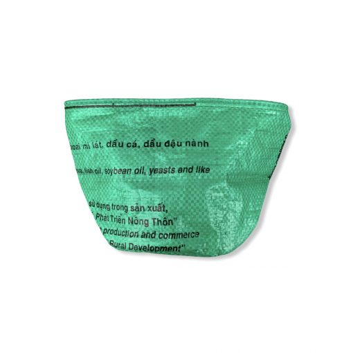 Beadbags Universal-/ Pflanzenbehälter aus recycelten Reissack Ri33 Dunkelgrün vorne