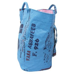 Upycycling Beadbags nachhaltige Tragetasche und Kosmetiktaschen aus recyceltem Reissackmaterial gefertigt in Kambodscha 18bb