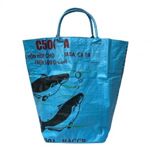 Alternative view of Beadbags Kleine Universaltasche / Wäschesack aus recycelten Reissack Ri9.2 Hellblau