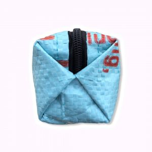 Schlampermäppchen Ri72 aus recycelten Reissackmaterial in hellblau | Beadbags