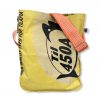 Einkaufstasche aus recycelten Reissack mit Schultergurt aus recycelten Spanngurten in gelb mit orange | Beadbags