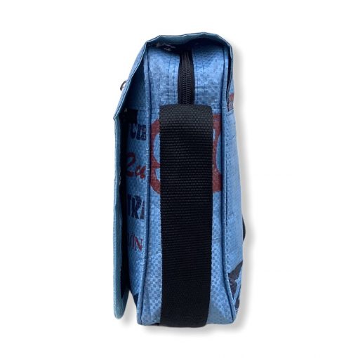 Beadbags Schultasche Joseph aus recycelten Reissack Ri81 Blau Seite