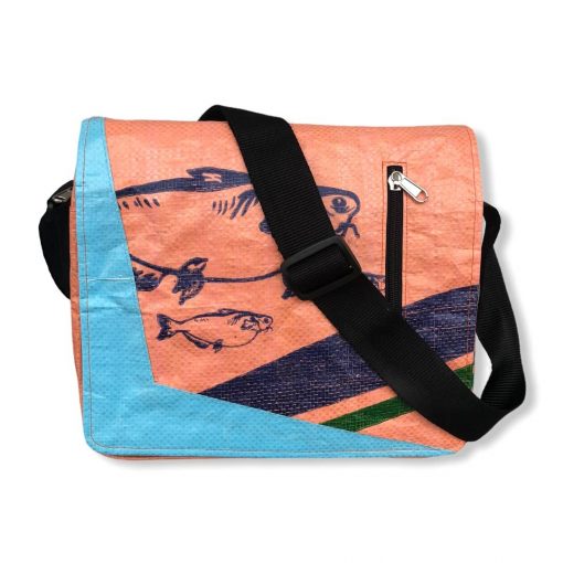 Beadbags Schultasche Joseph aus recycelten Reissack Ri81 Orange Vorne