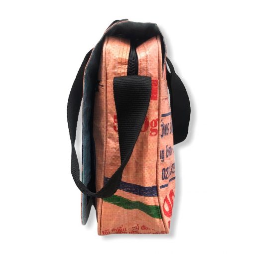 Beadbags Schultasche Joseph aus recycelten Reissack Ri81 Orange Seite