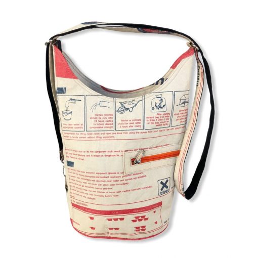 Beadbags Schultertasche aus recycelten Zementsack CR12 Anker