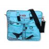 Beadbags Twin Pockets aus recycelten Reissackmaterial Ri84 Blau von vorne