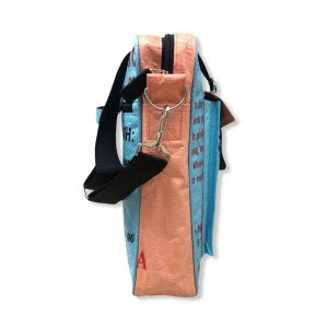 Beadbags Twin Pockets aus recycelten Reissackmaterial Ri84 Blau von der seite