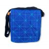 Beadbags Umhängetasche aus reused Moskitonetzmaterial NET13 in Marineblau von Vorne 01