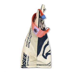 Beadbags Kleine Universaltasche / Wäschesack aus recycelten Reissack mit Tampenjangurt TJ12S Blau seite