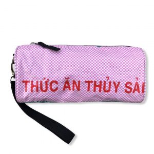 Beadbags Ovale Kosmetiktasche aus recycelten Reissack Ri88 Rosa 6 (2)