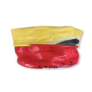 Beadbags Universal- Pflanzenbehälter aus recycelten Reissack Ri33 Rot 3 vorne gekrempelt