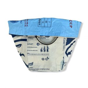 Beadbags Große Universaltasche /Wäschesack aus recycelten Zementsack CRL24 Blau