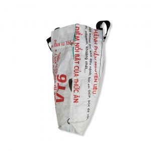 Beadbags Kleine Einkaufstasche aus recycelten Reissack Ri5 Weiß seite