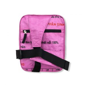 Rucksack aus recycelten Reissack in rosa orange | Beadbags