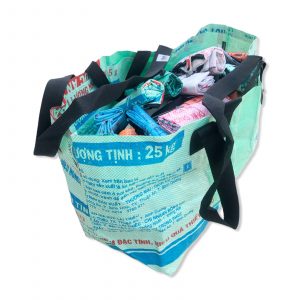 Beadbags Einkaufstaschen aus Reissack in verschiedenen Farben von oben in Beadbags Tasche | Beadbags
