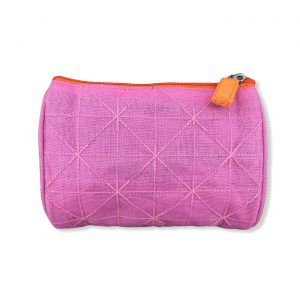 Kosmetiktasche aus reused Moskitonetz in Pink | Beadbags