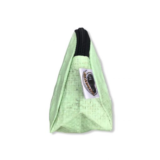 Kosmetiktasche aus recycelten Reissack in hellgrün | Beadbags