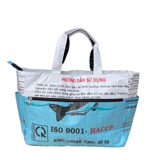 Beadbags Ri82 Shopper Tasche/Strandtasche/Badetasche weiß/hellblau