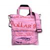 Tragetasche mit Schultergurt aus recycelten Reissack in rosa | Beadbags