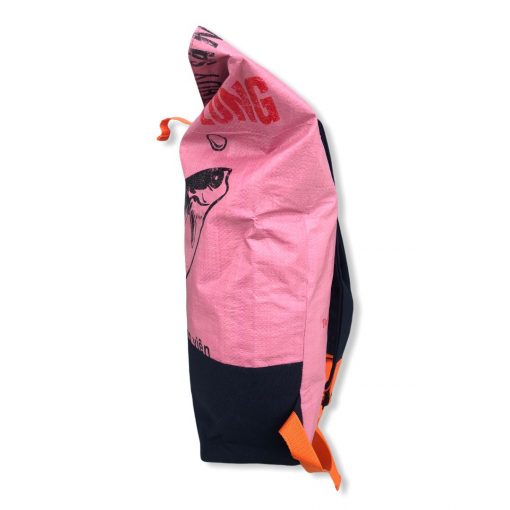 Life Backpack Rucksack aus recycelten Reissack in rosa | Beadbags