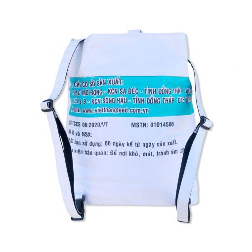 Rucksack aus recycelten Reissack in weiß | Beadbags
