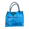 Einkaufstasche aus recycelten Reissack von Beadbags in blau | Beadbags