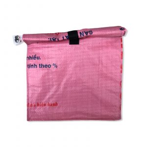 Lunchbag aus recycelten Reissack in rosa | Beadbags