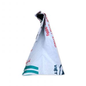 Lunchbag aus recycelten Reissack in weiß | Beadbags