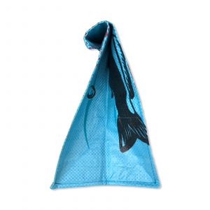 Lunchbag aus recycelten Reissack in hellblau | Beadbags