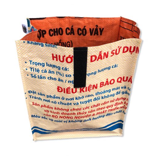 Lunchbag aus recycelten Reissack in gelb | Beadbags