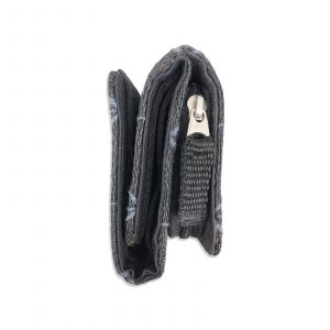 Geldbörse aus reused Moskitonetz in schwarz | Beadbags