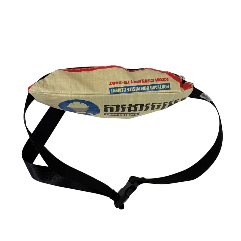 Beadbags Gürteltasche aus recycelten Reissackmaterial Ri76 cement blau – Bild 2