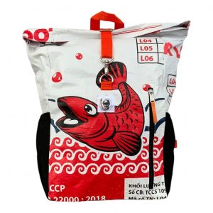 Beadbags Golden Backpack Ri100 red fish vorne