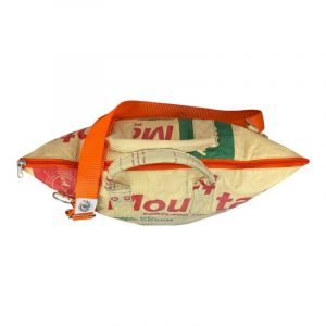 Beadbags Kleine Universaltasche / Wäschesack aus recycelten Reissack mit Hochseegurt