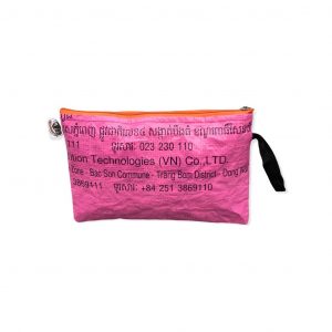 Beadbags Double Zip Pencil Case Ri74 Pink rückseite