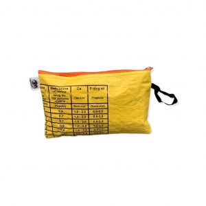 Beadbags Double Zip Pencil Case Ri74 gelb rückseite