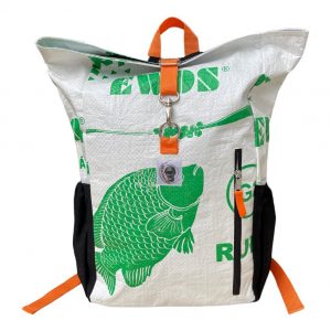 Beadbags Adventure Rucksack Ri100 weiß grün Vorderseite