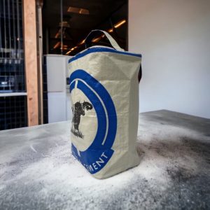 Beadbags Toiletry Case -2 Zips blau Büffel seitlich bild