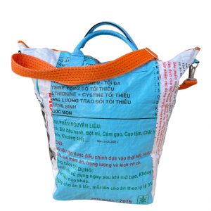 Beadbags Strandtasche groß blau/weiß Tj1L rückseite