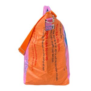 Beadbags Strandtasche groß pink/orange TJ3L seitlich