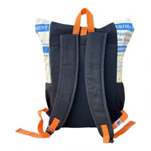 Beadbags Rucksack cement Lion rückseite