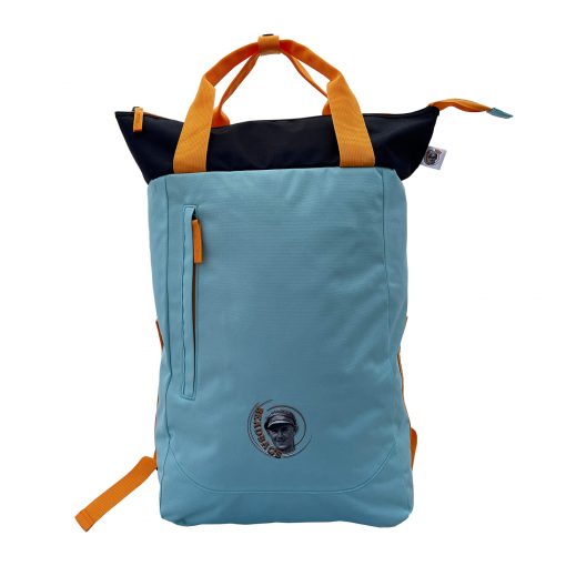 Beadbags Oceanbound nachhaltiger 2 in 1 Rucksack vorne mint