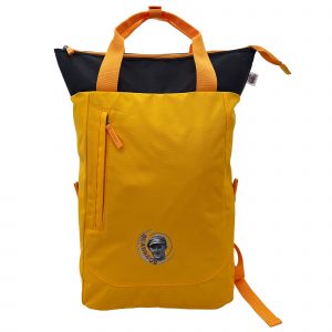 Beadbags Oceanbound nachhaltiger 2 in 1 Rucksack vorne gelb