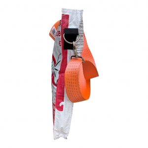Beadbags Universaltasche rot mit weißen Fisch seitlich