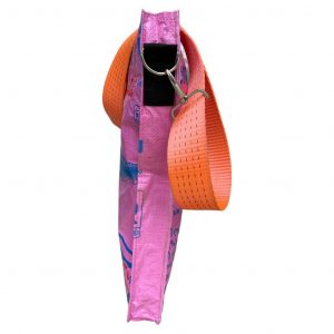 Beadbags Universaltasche pink mit Fischen seitlich