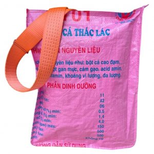 Beadbags Universaltasche pink mit Fischen rückseite