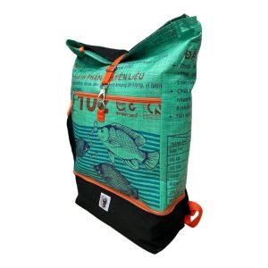 Beadbags Sportrucksack Ri102 mittelgrün Fische – Bild 3
